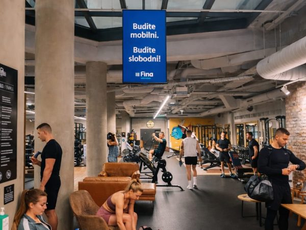 B1 Media digitalni ekrani u novim fitness centrima!